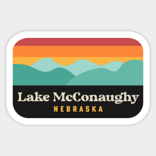 Lake McConaughy Nebraska Camping Beach Fishing Sticker